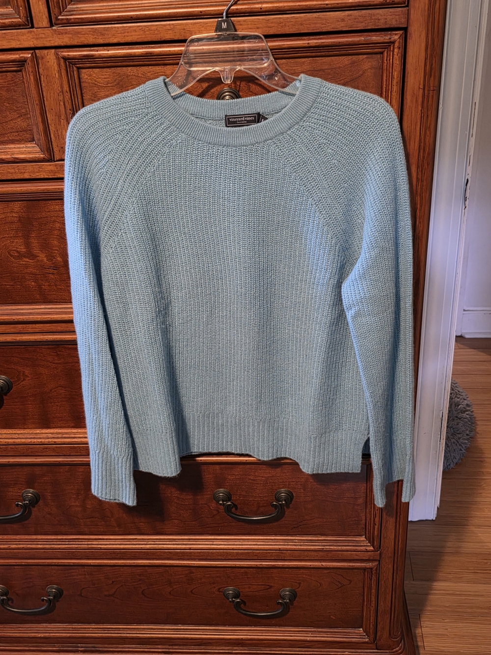 Vineyard Vines Light Blue Cashmere Crewneck Sweater - Women